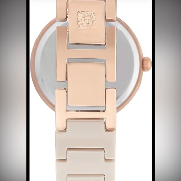 Anne Klein Cream and Gold Accent Watch - Picture 2 of 3